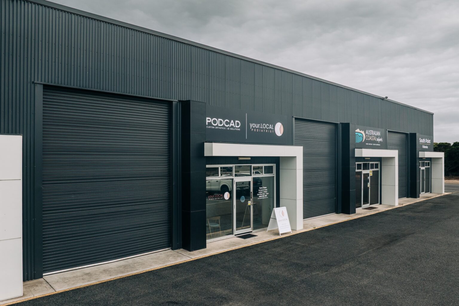 The PODCAD lab building in Port Lincoln, South Australia